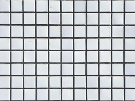 白い外壁タイル・正方形グリッド グリッド,タイル,白の写真素材