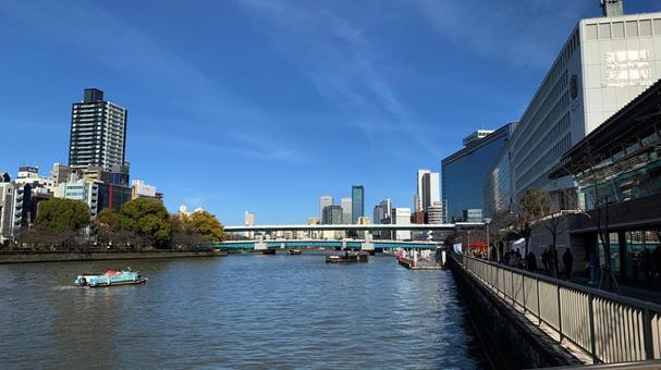 大阪天満橋 八軒家浜船着場 大阪天満橋 八軒家浜船着場 天満橋,八軒家浜船着場,大阪の写真素材