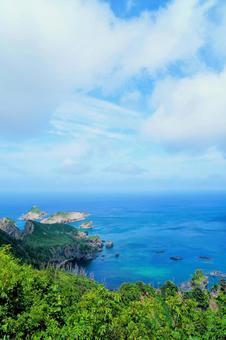 島根・隠岐道後の白島海岸 白島海岸,道後,隠岐の写真素材
