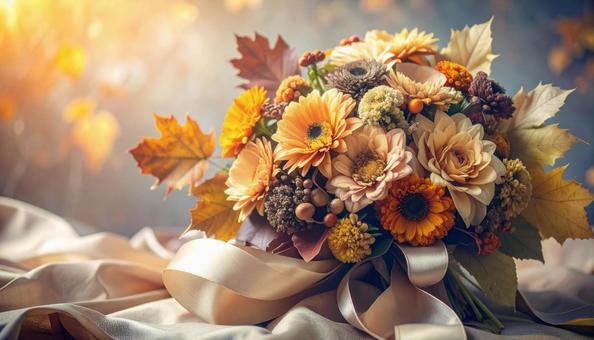 秋色エレガントブーケ 秋色エレガントブーケの写真