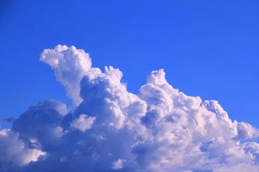 空画像・背景素材/夏空・入道雲と青空 空画像・背景素材/夏空・入道雲と青空の写真
