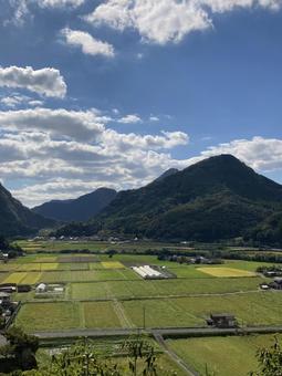 耶馬溪・古羅漢からの風景 耶馬溪,羅漢寺,大分県中津市の写真素材