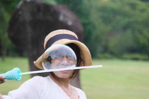 シャボン玉 シャボン玉の写真