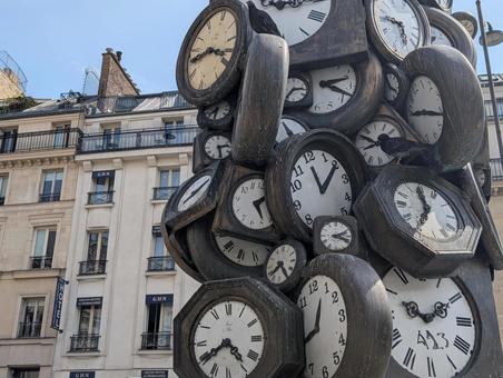 サンラザール駅 サンラザール駅 時差,パリ,フランスの写真素材