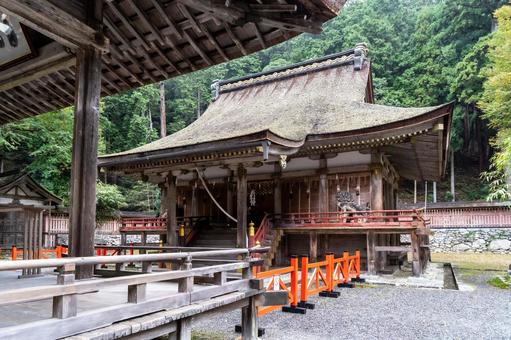 滋賀 日吉大社 西本宮 拝殿と本殿 滋賀 日吉大社 西本宮 拝殿と本殿 日吉大社,日枝社,日吉の写真素材