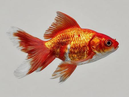 鮮やかなオレンジ色の金魚のクローズアップ 鮮やかなオレンジ色の金魚のクローズアップの写真