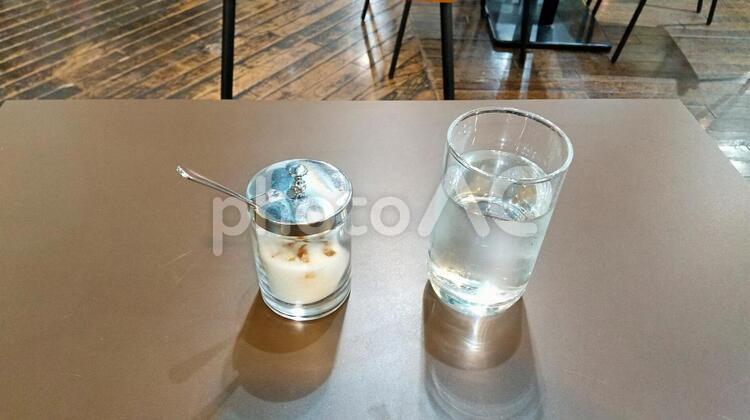 喫茶店で一服.29 喫茶店,喫茶店で一服,水の写真素材