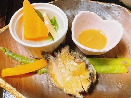 あわびのおしゃれセット あわび,アワビ,おしゃれの写真素材