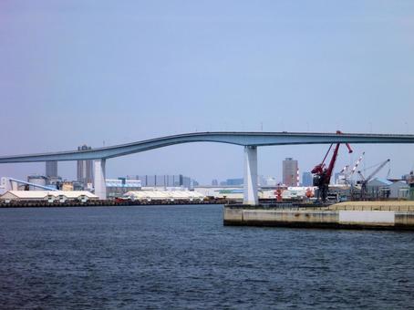 大阪港の建物4 大阪港の建物4 大阪港大橋,大阪港,港湾の写真素材