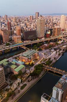 都市景観 都市景観 ステーションワン,淀屋橋,大阪の写真素材