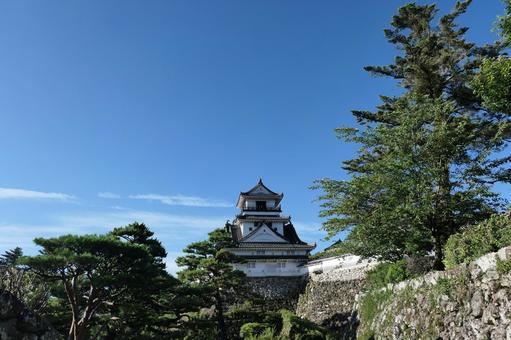 青空と高知城 青空と高知城の写真