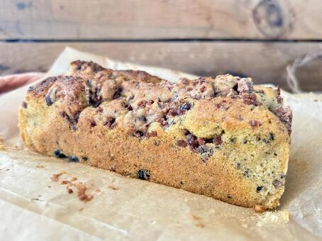 あんこと黒豆のパウンドケーキ パウンドケーキ,ケーキ,手作りの写真素材