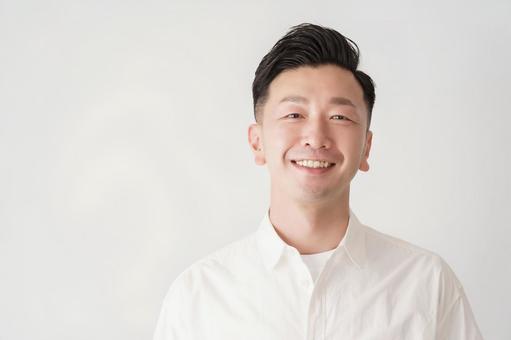 微笑中間人, JPG 微笑中間人, 男人, 中間, 肖像, JPG