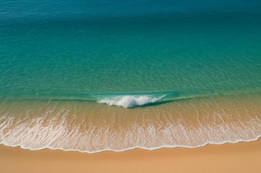ドローン視点の海 ドローン視点の海の写真