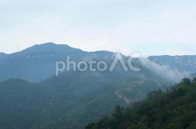 万里の長城／景色01 中国,中華人民共和国,外国の写真素材