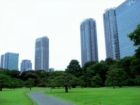 浜離宮恩賜庭園-10 浜離宮恩賜庭園,東京都中央区,庭園の写真素材