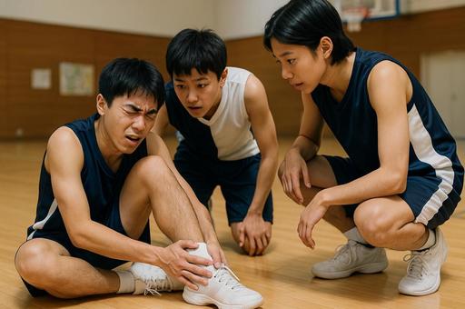 スポーツ中の怪我 スポーツ中の怪我の写真
