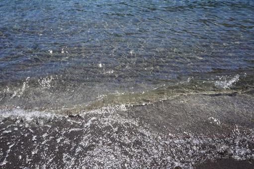 海の波 海,波,透明感の写真素材