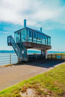 【島根】松江宍道湖 島根,松江,宍道湖の写真素材