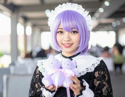 推し活コスプレ女子・イベントグッズゲットの写真