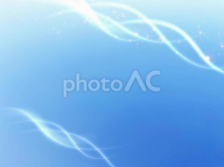 夏の青空と輝く光のライン　キラキラ背景 空,晴れ,光の写真素材