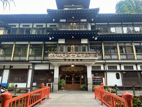 大正浪漫 銀山温泉 銀山温泉,大正浪漫,ノスタルジックの写真素材