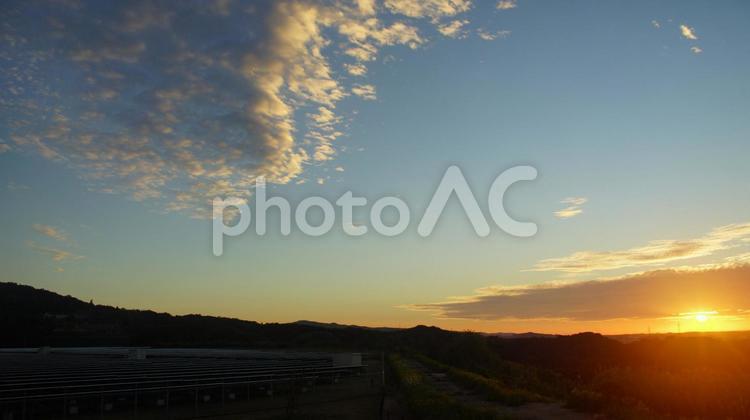 美しい夕焼け。 自然,夕焼,空の写真素材