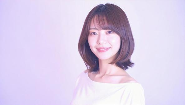 ヘアスタイルモデル:ミディアム ヘアスタイルモデル:ミディアムの写真