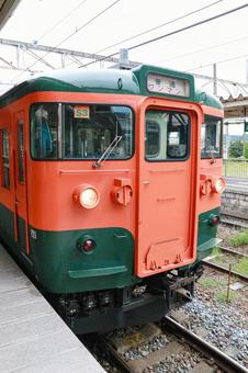しなの鉄道 しなの鉄道 小諸,小諸駅,ホームの写真素材