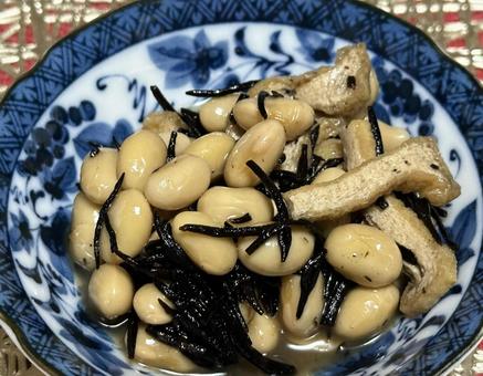 大豆とひじきの煮物 大豆とひじきの煮物,大豆,ひじきの写真素材