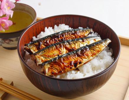 魚の蒲焼丼 魚の蒲焼丼の写真