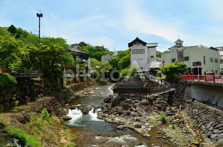 修善寺の街並み 修善寺,静岡,伊豆の写真素材