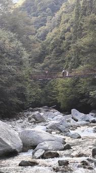 尾白川渓谷002 尾白川渓谷002 白州,尾白川,滝の写真素材