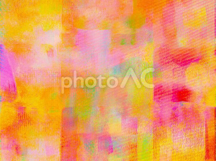 ピンクとイエローの抽象背景素材 水彩画,染色,抽象の写真素材