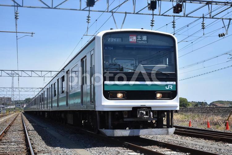 Ｅ501系　懐かしの通勤快速 e501系,常磐線,常磐快速線の写真素材