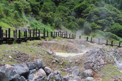 【大分県】小松地獄 【大分県】小松地獄 小松地獄,蒸気,九州の写真素材