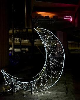 西部緑道イルミネーション　福井県 西部緑道イルミネーション,福井県,公園の写真素材