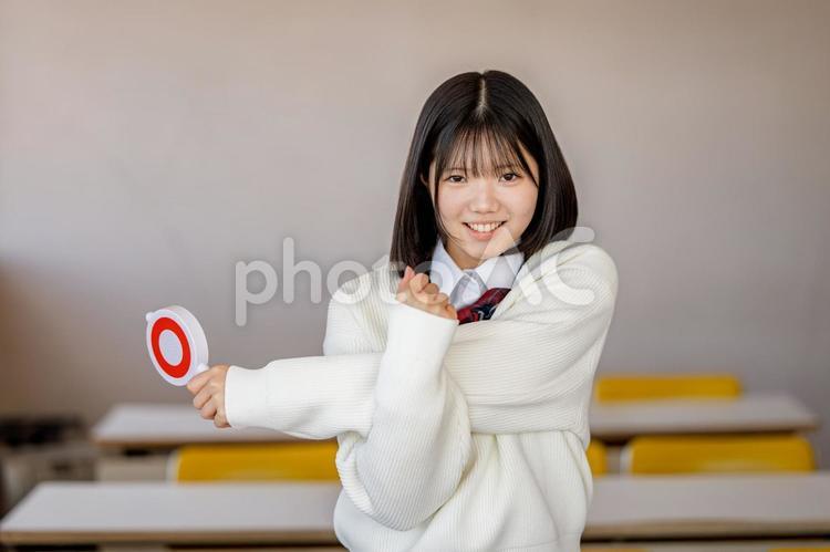 やる気に満ちた学生 学生,女子学生,制服の写真素材