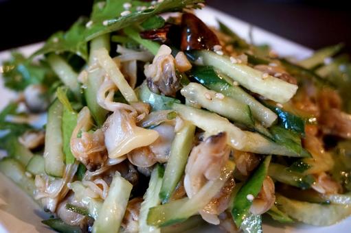 アサリときゅうりの和物 きゅうり,アサリ,あさりの写真素材