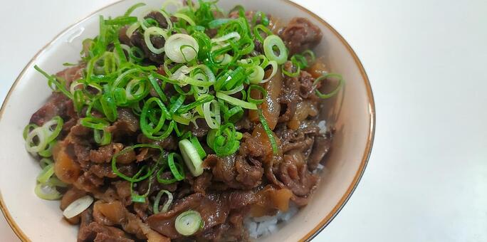 牛丼 牛丼,丼,炊きたての写真素材