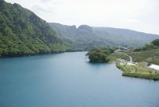 Photo, the scenery, landscape, dam lake, 