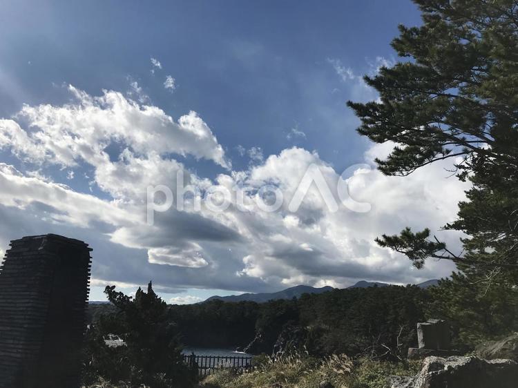 伊豆　城ヶ崎海岸 自然,海,空の写真素材