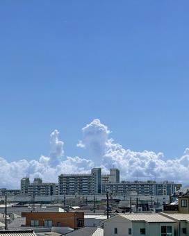 夏の青空_3 空,青空,晴れの写真素材