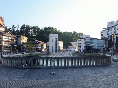 草津温泉 湯畑 草津温泉 湯畑 草津温泉,湯畑,温泉広場側の写真素材