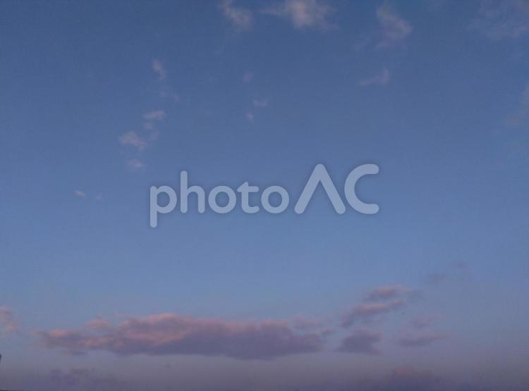 空の水族館。シロナガスクジラ。 空,自然,夕暮れの写真素材