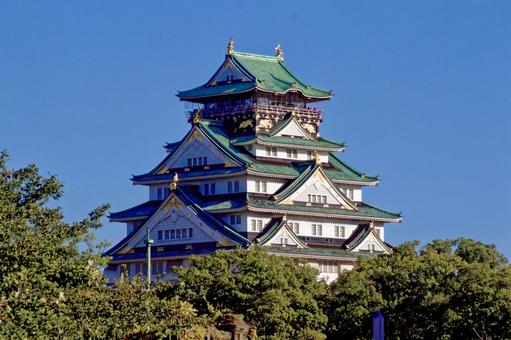 大阪城のイメージ素材 大阪城のイメージ素材 大阪城,大阪城公園,大阪の写真素材