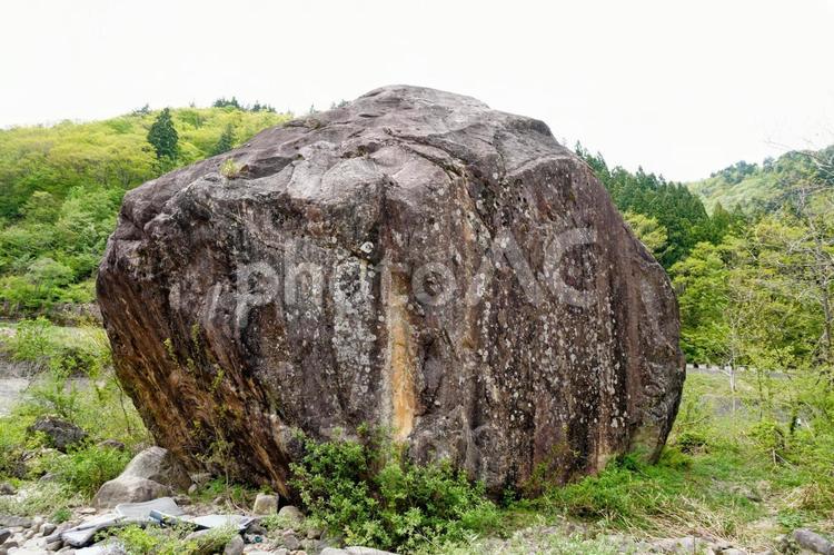 石川県白山市白峰・手取川と百万貫の岩 白山,手取川,百万貫の岩の写真素材