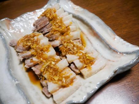 ゆで豚の香味ソースがけ ゆで豚の香味ソースがけの写真