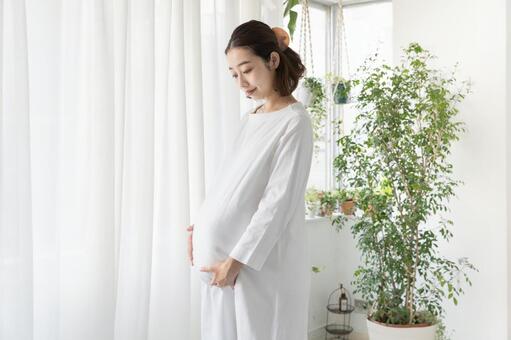 接觸她的肚子的孕婦, JPG 接觸她的肚子的孕婦, 孕婦, 懷孕, 寶寶, JPG