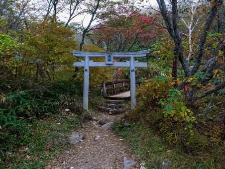 峠の茶屋登山口 峠の茶屋登山口 那須岳,登山,日本百名山の写真素材